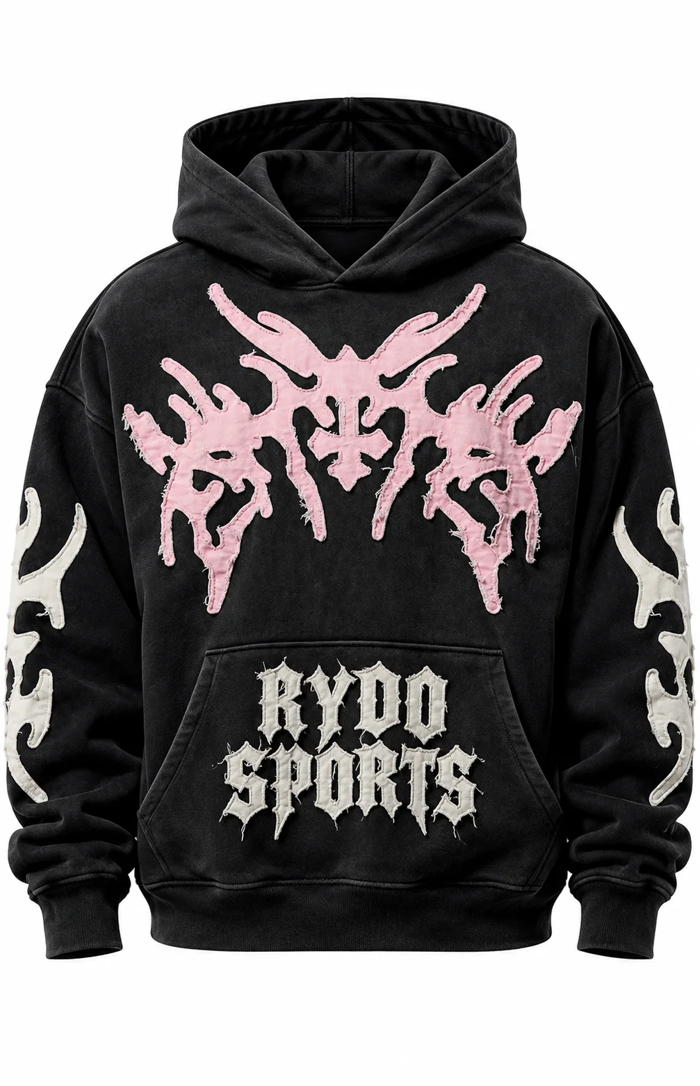 Distressed RYDO Sports Graphic Hoodie